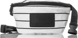 ALOHA Collection Pinstripe Mini Hip Pack, Lightweight, Packable, & Splash-Proof - Durable, Washable, & Reusable Fanny Pack for Gym, Beach & Travel, Easy to Clean Material (8.5" x 3.75")