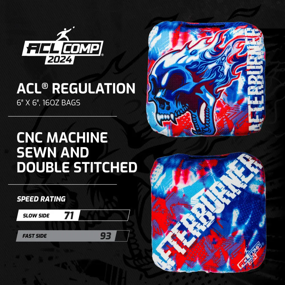 American Cornhole League COMP Patriotic Afterburner Cornhole Bags with Dual Fabric Design