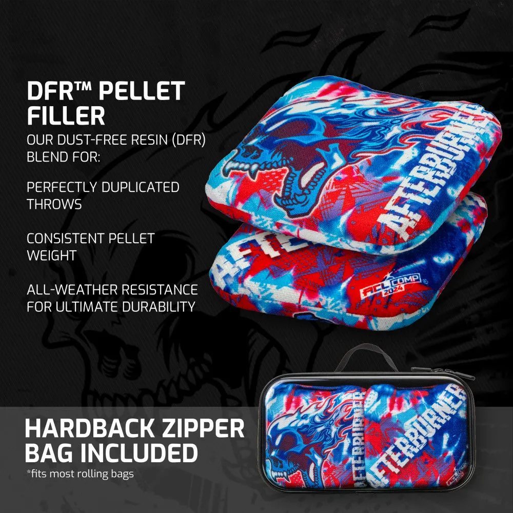 American Cornhole League COMP Patriotic Afterburner Cornhole Bags with Dual Fabric Design