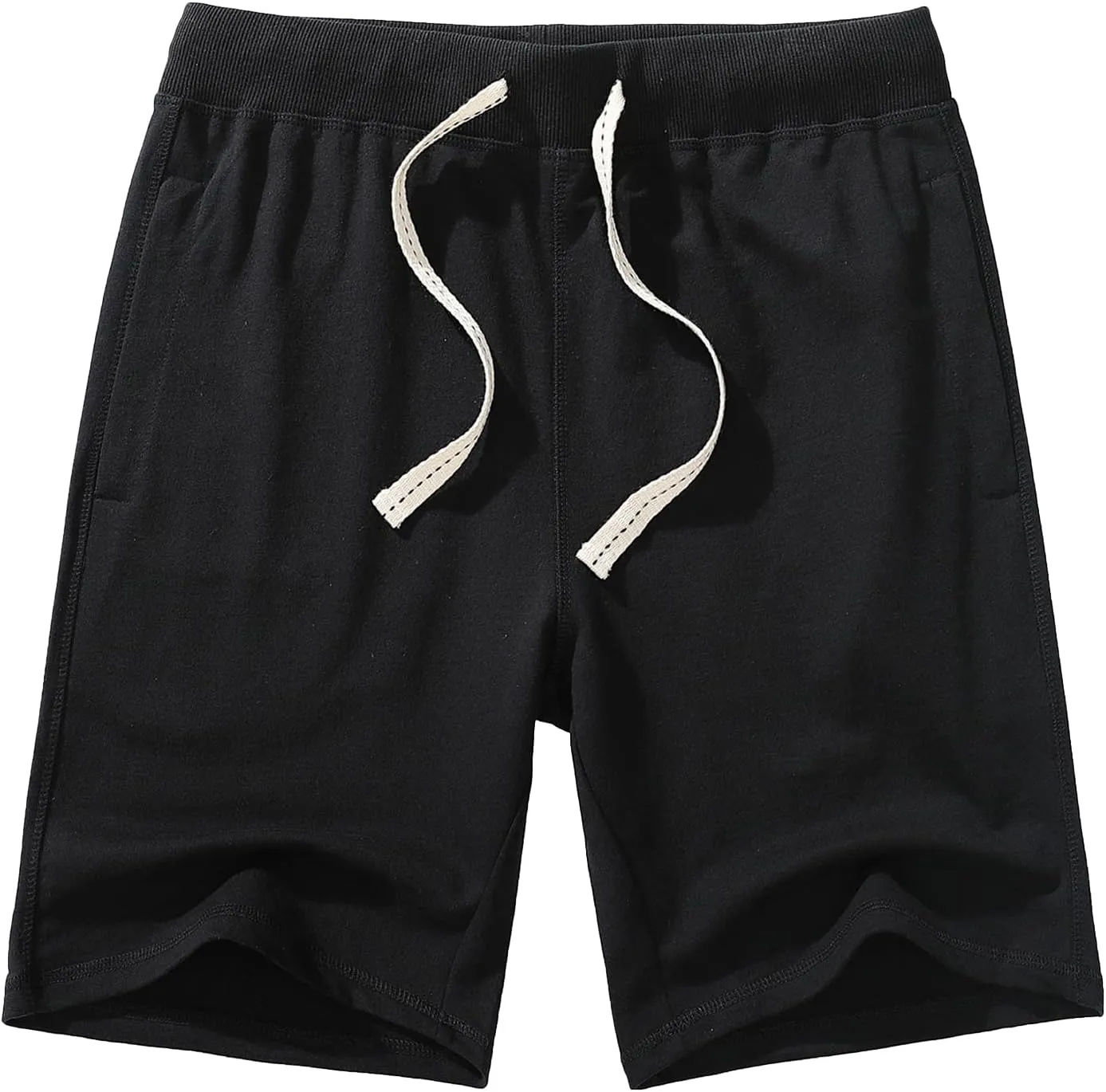 AMY COULEE Men's Casual Classic Shorts Athletic Cotton Sweat Shorts with Drawstring