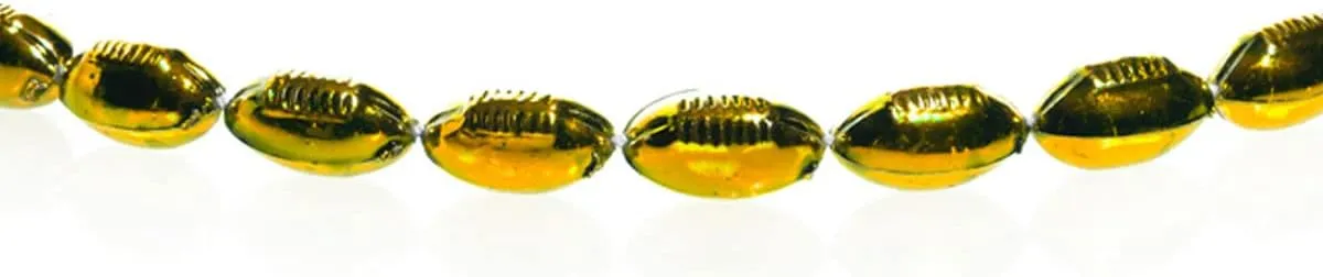 Anderson's Mini Football Bead 12-Piece Sets, 33 Inches, Fan Gear, Birthdays, Homecoming, Game Days