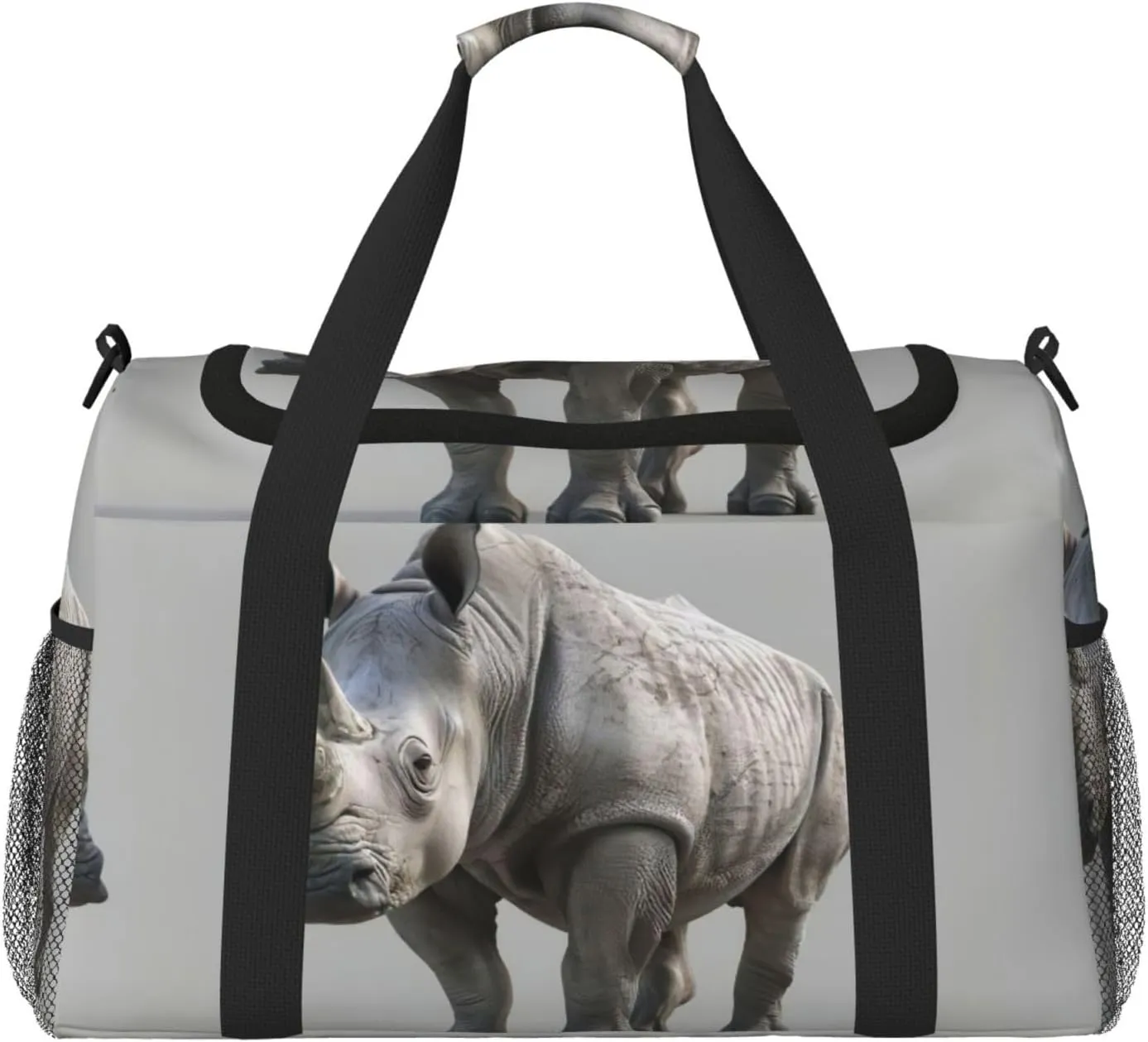 animal rhino print Weekender Overnight Carry On Bag Gym Luggage Bag Duffel Bag for Travel Women