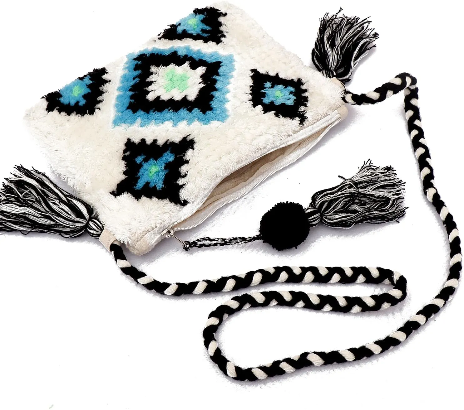 ANKIT INTERNATIONAL Rajasthani handloom Thread Hand Made Design Shoulder Bag For Women|Cotton recycled bags for women
