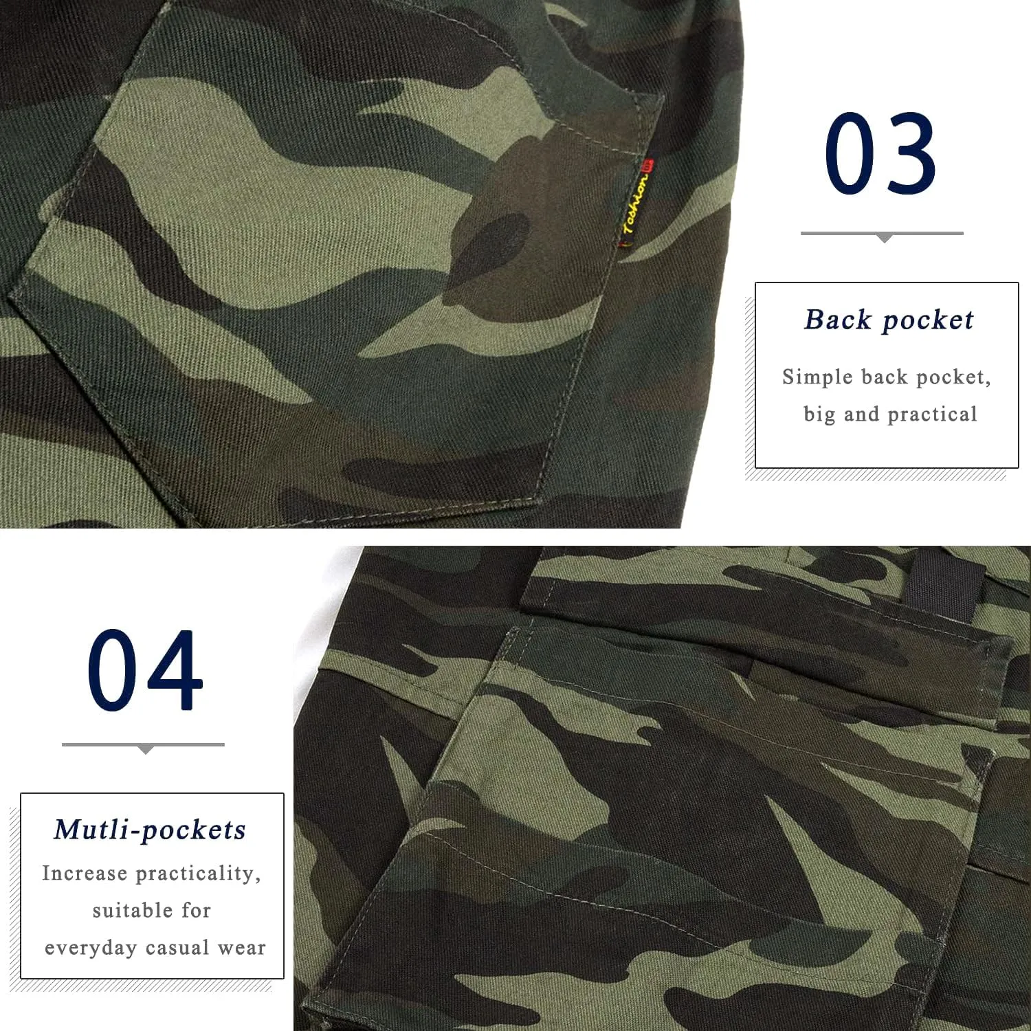 APTRO Men's Cargo Shorts Elastic Waistband Drawstring Summer Casual Cotton Big & Tall Relaxed Fit Work Shorts