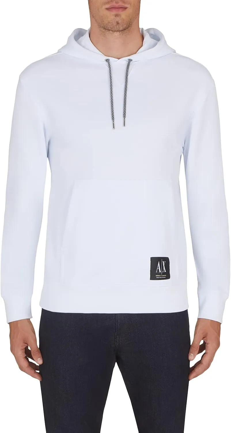 Armani Exchange Men's Cotton French Terry Basic Hooded Sweatshirt