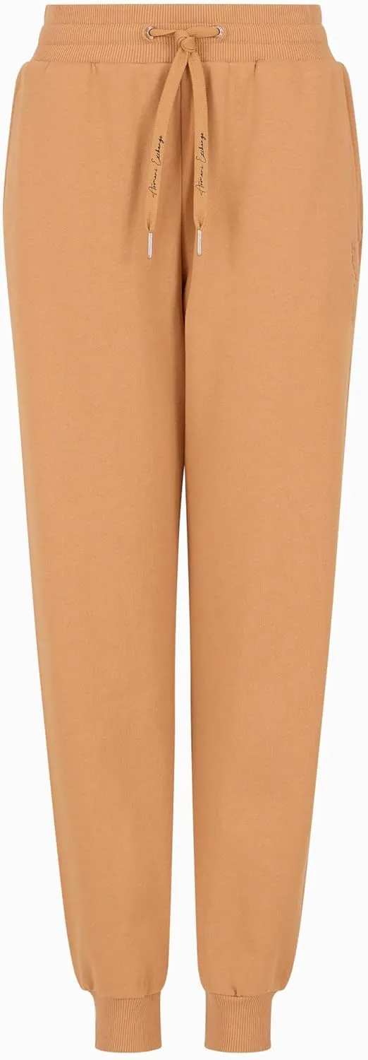 Armani Exchange Women's Cotton Diagonal French Terry Jogger with Script Logo