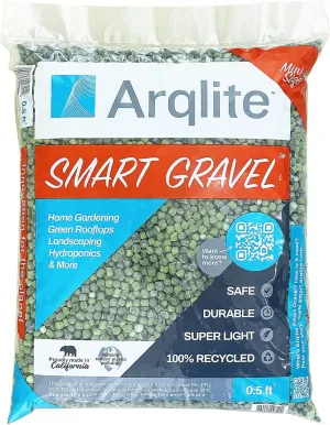 Arqlite Smart Gravel | Eco-Friendly Plant Drainage for Healthy Roots | Small Pots & Decoration | for Cactus, Succulents, Orchids | Lightweight & Clean (0.5 Cu FT Mini Size)
