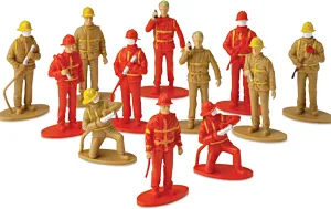 ArtCreativity 2.5 Inch Mini Fireman Figurines for Kids- Set of 12- Free Standing Firefighter Toys Figures- Birthday Party Favors for Boys and Girls, Goody Bag Fillers, Cake Toppers and Decorations