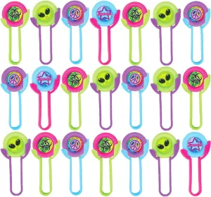 ArtCreativity Mini Disk Shooters, Set of 48, Flying Disc Toys for Kids in Assorted Designs, Cool Outdoor Toys for Boys and Girls, Goodie Bag Stuffers and Party Favors for Any Party Theme