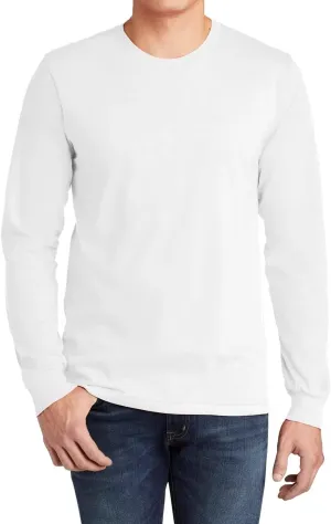 Ashen Fane Men's Fine Jersey Cotton Crewneck Long Sleeve Casual T-Shirt