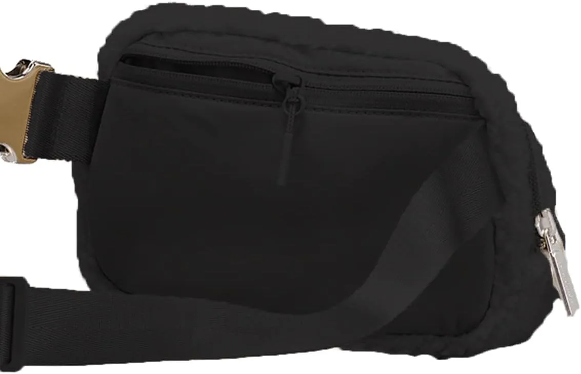 Athletica Everywhere Fleece Belt Bag,Crossbody Bag Fanny Pack for Women,Cute Mini Everywhere Bum Hip Waist Pack,Gold Buckle Dupes