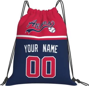 Atlanta Bags Drawstring Bags Custom Any Name and Number Backpack for Men Gifts