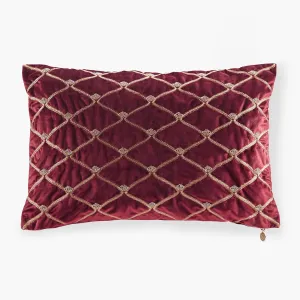 Aumont Normal Pillow, 22x15, Burgundy Oblong