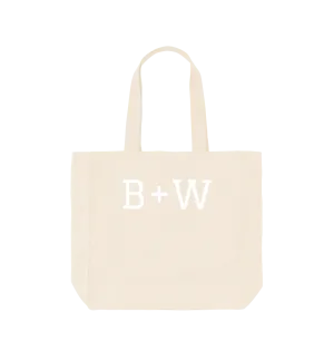 B W Large Tote Bag