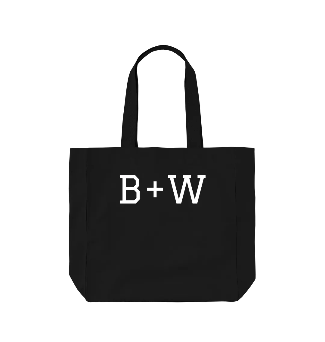B W Large Tote Bag