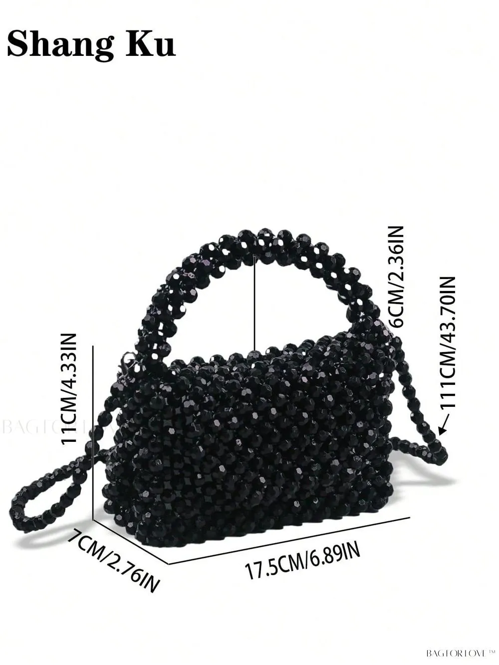 BagForLove - Chic Mini Satchel with Intricate Beading