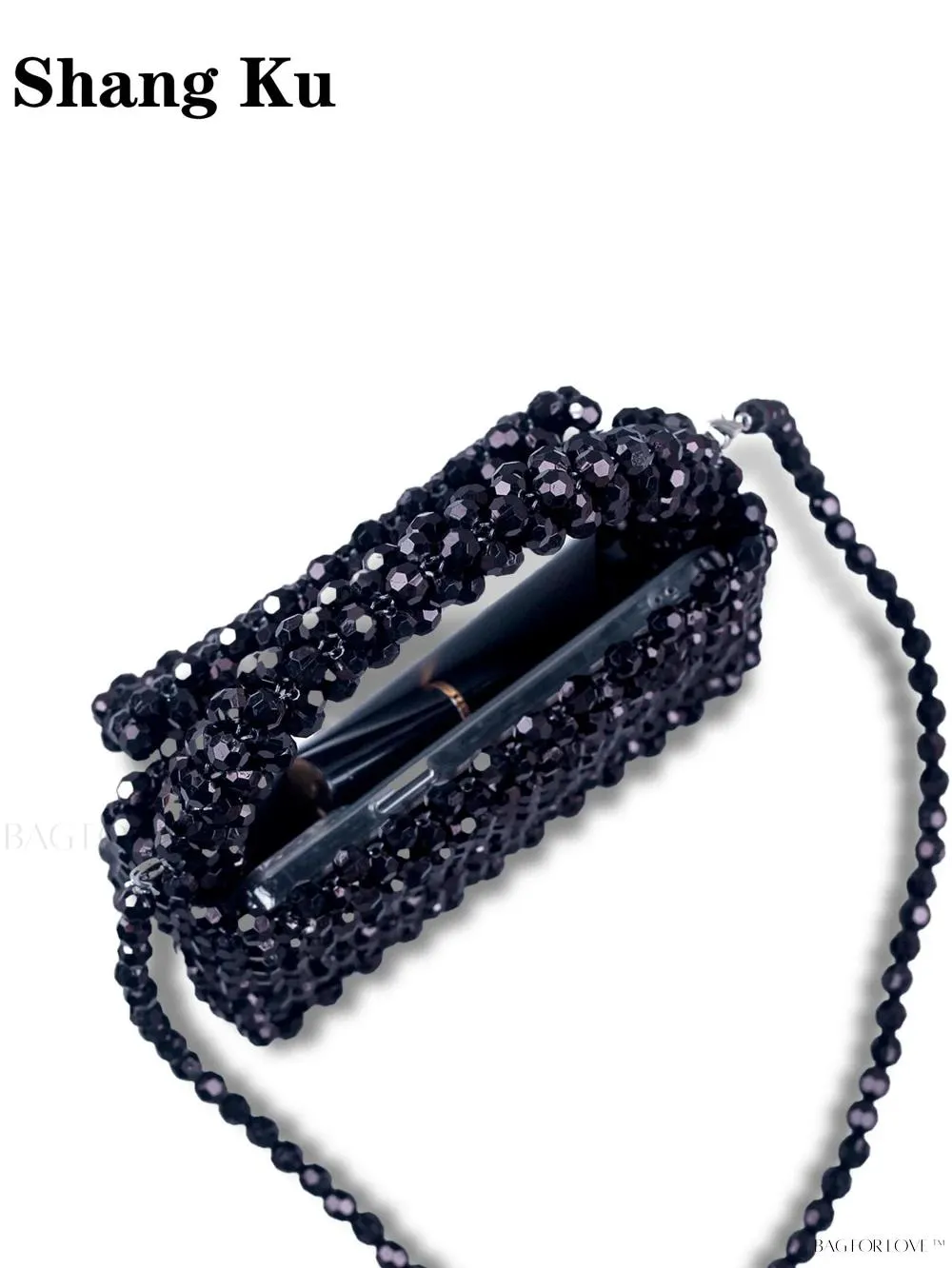 BagForLove - Chic Mini Satchel with Intricate Beading