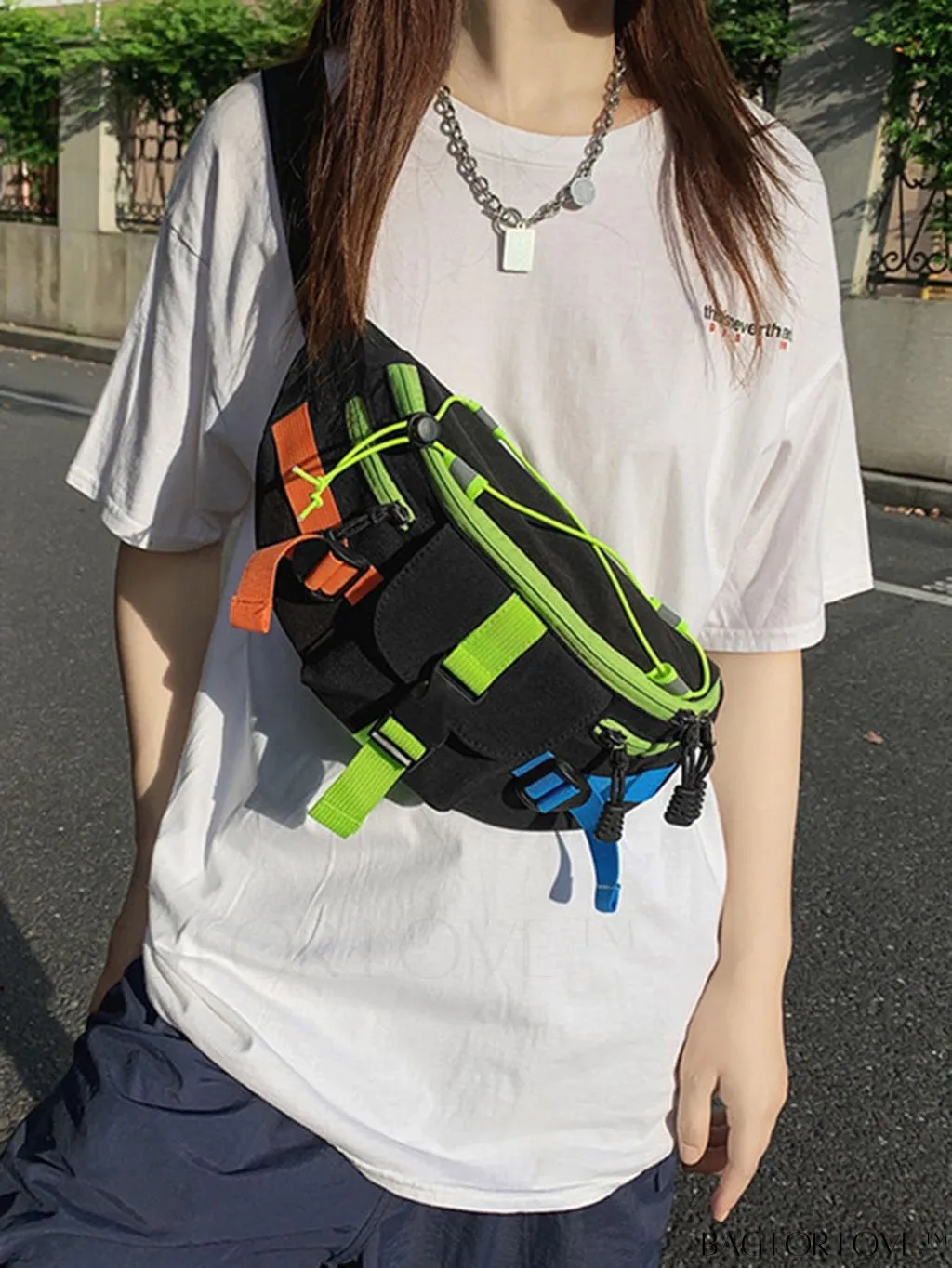 BagForLove - Premium Unisex Nylon Waist Bag with Multiple Colorblock Pockets