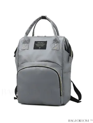BagForLove - Premium Waterproof Diaper Bag Backpack - Large Capacity with 3 Insulated Pockets, Gray