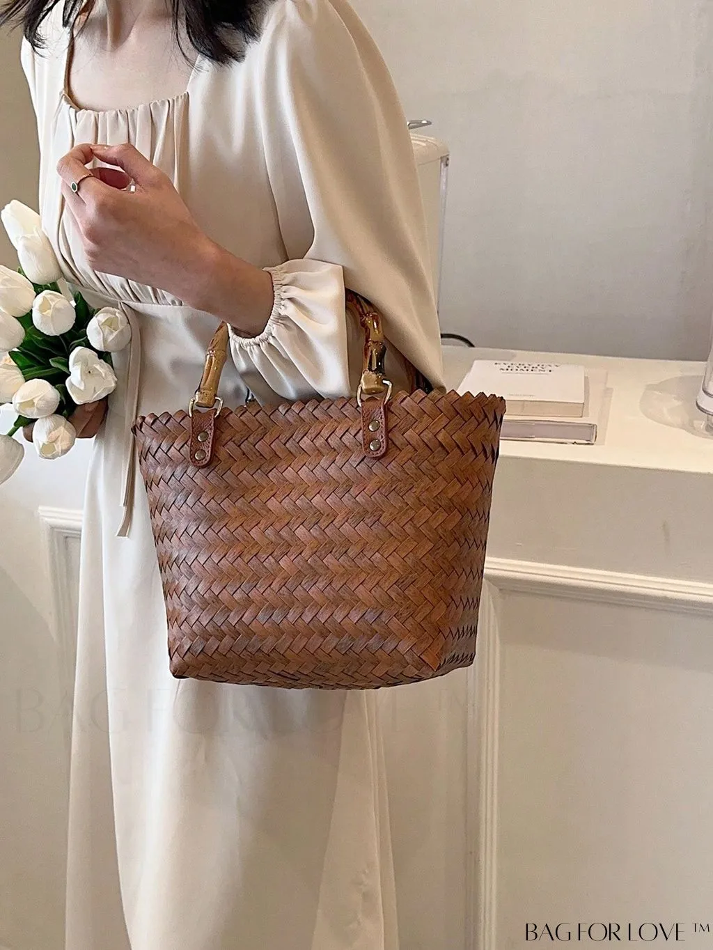 BagForLove - Vintage Rattan Square Bag - Compact and Stylish