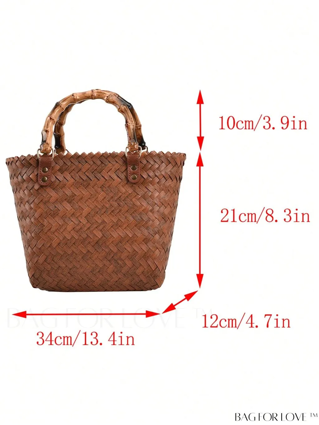 BagForLove - Vintage Rattan Square Bag - Compact and Stylish
