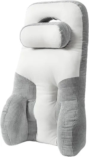 BALAPET Big High Back Support with Pillow for Office Chair, Extended Neck & Lumbar Cushion for Low Back and Neck Pressure Relief Improved Posture for Wheelchair Working, Car, Sofa, Plane and Travel