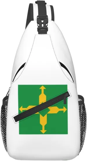 Bandeira Do Distrito Federal (Brasil) Crossbody Bags For Women Men Chest Backpack Gym Shoulder Bag Travel Outdoor Sports Casual Crossbody Bags