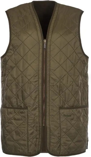 Barbour Men's Polarquilt Waistcoat Zip-In Liner, Olive, Green, XL