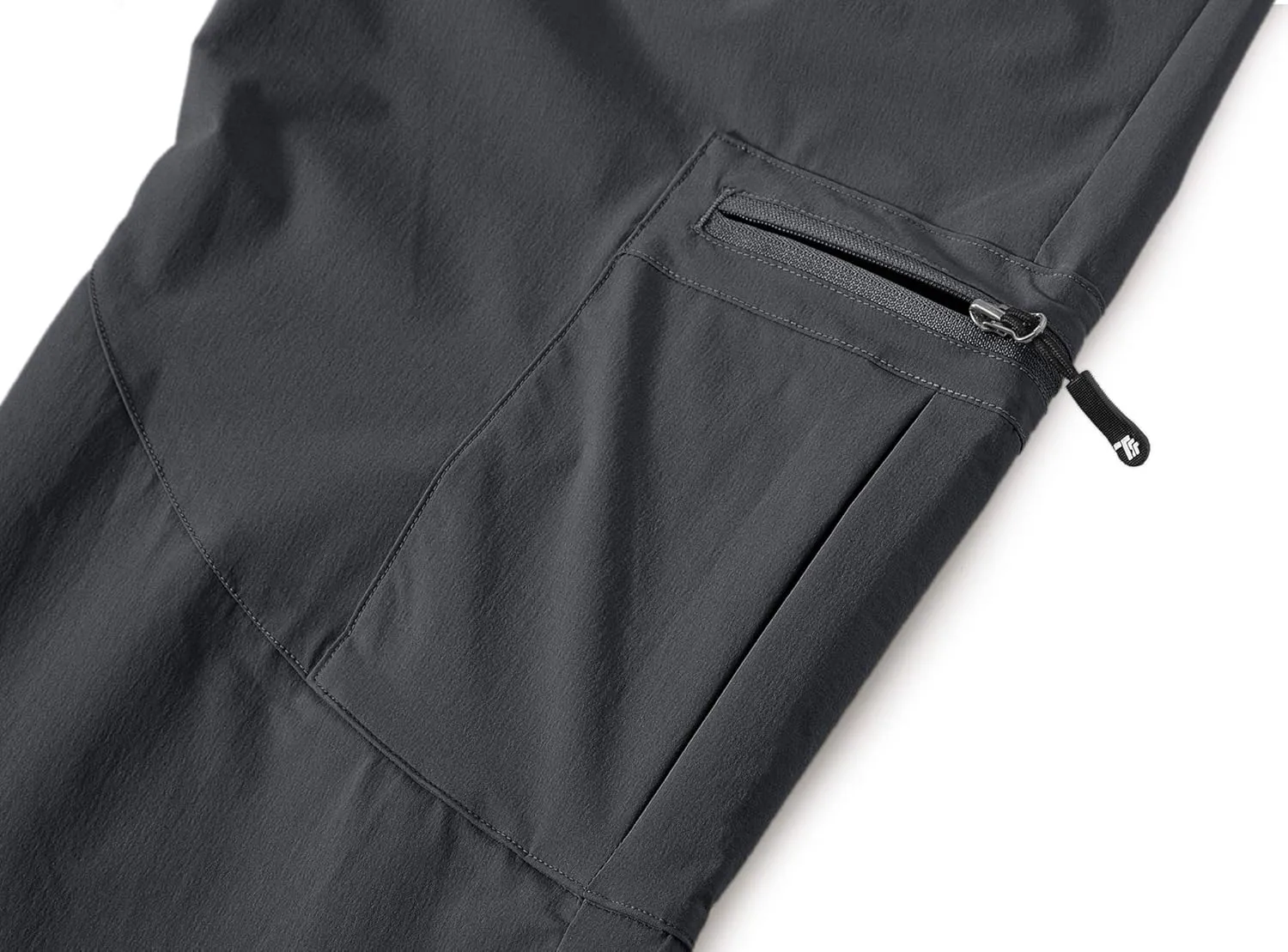 BASUDAM Men's Cargo Hiking Pants Quick Dry Lightweight Stretch Water Resistant Summer Outdoor Work Travel with Pockets