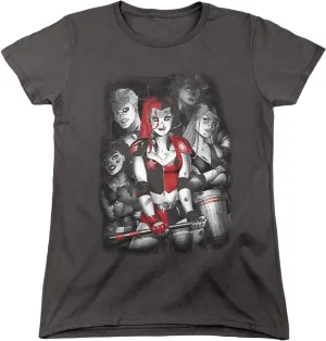 Batman Bad Gals Bw Women's T Shirt