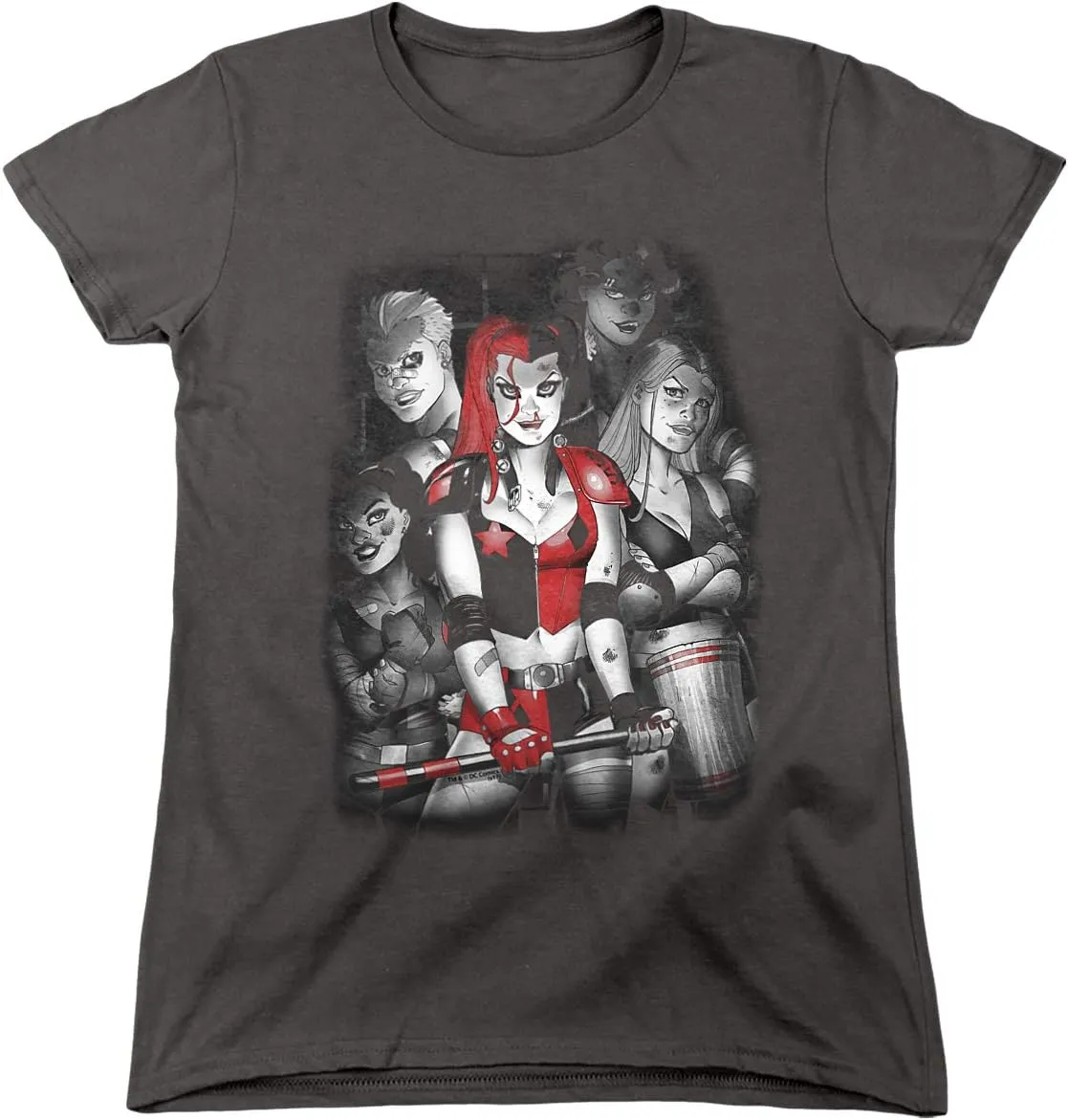 Batman Bad Gals Bw Women's T Shirt