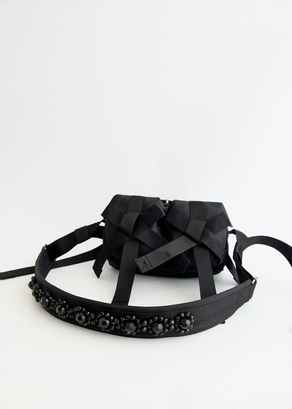 Beaded Classic Bow Crossbody Bag