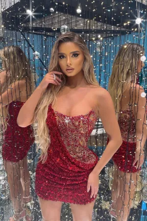 BEADED CORSET MINI