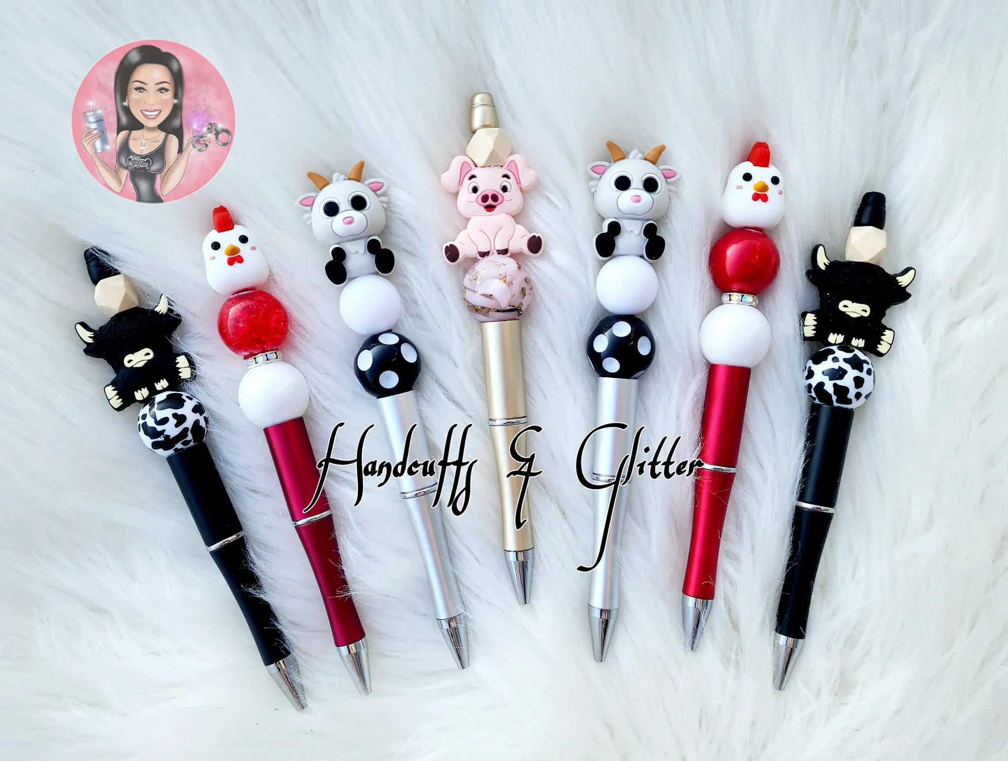 Beaded Pens: Farm Animals