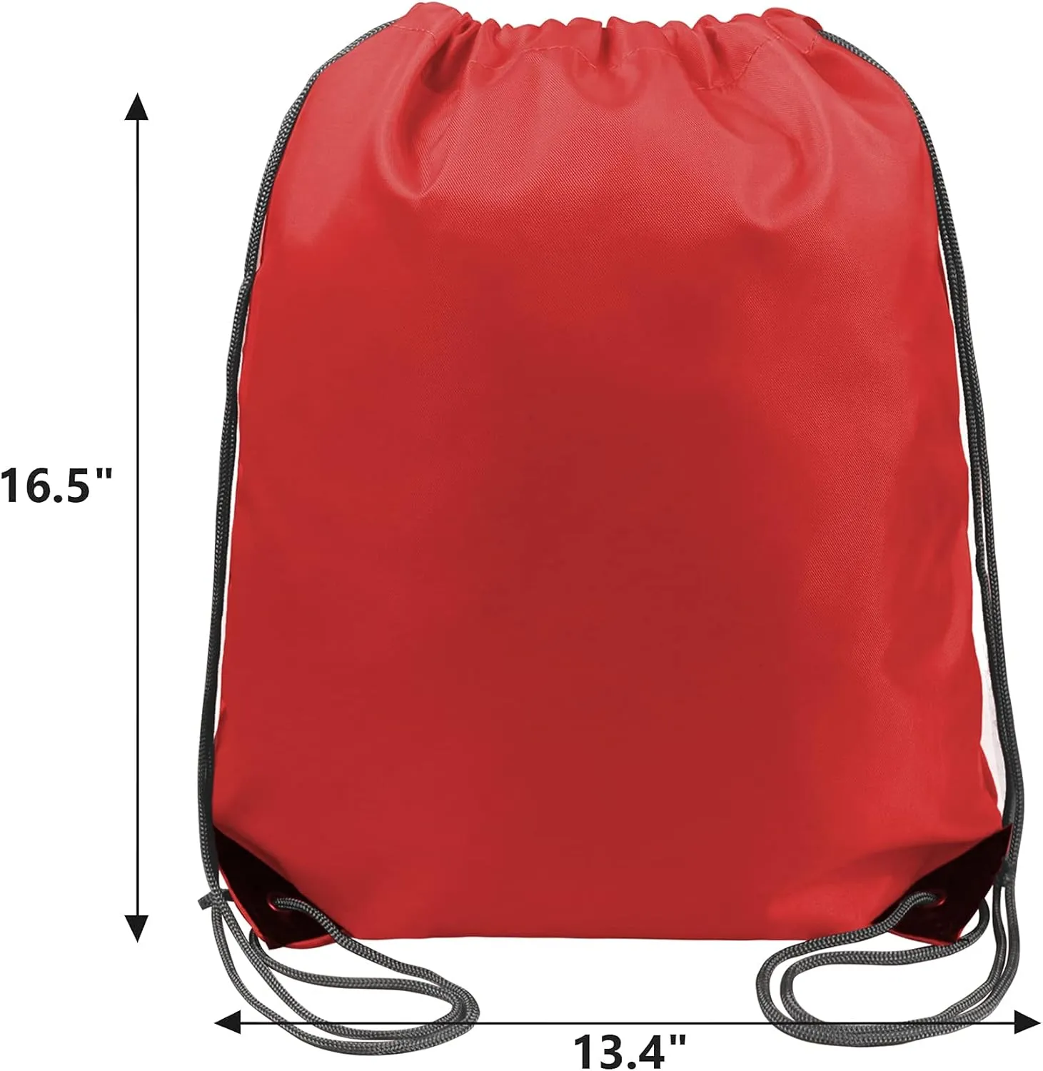 BeeGreen 20 Pieces Red Drawstring Bags Bulk for Birthday Christmas Gym Sports Polyester Custom Multipurpose Cinch Sacks for Heat Vinyl and Tie Dye Pull String Sackpack