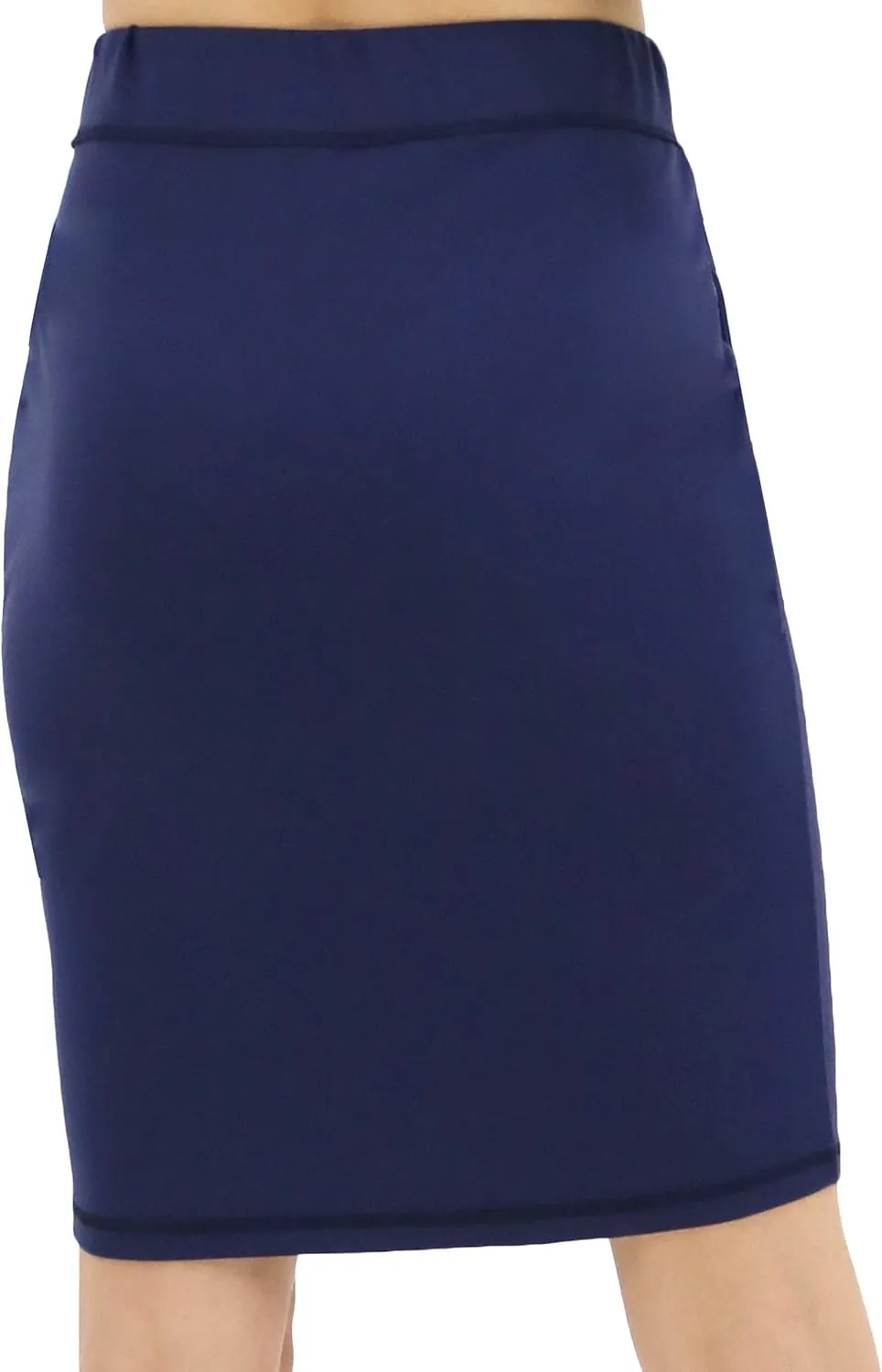 BENANCY Women's High Waist Stretch Pencil Skirt with Pockets