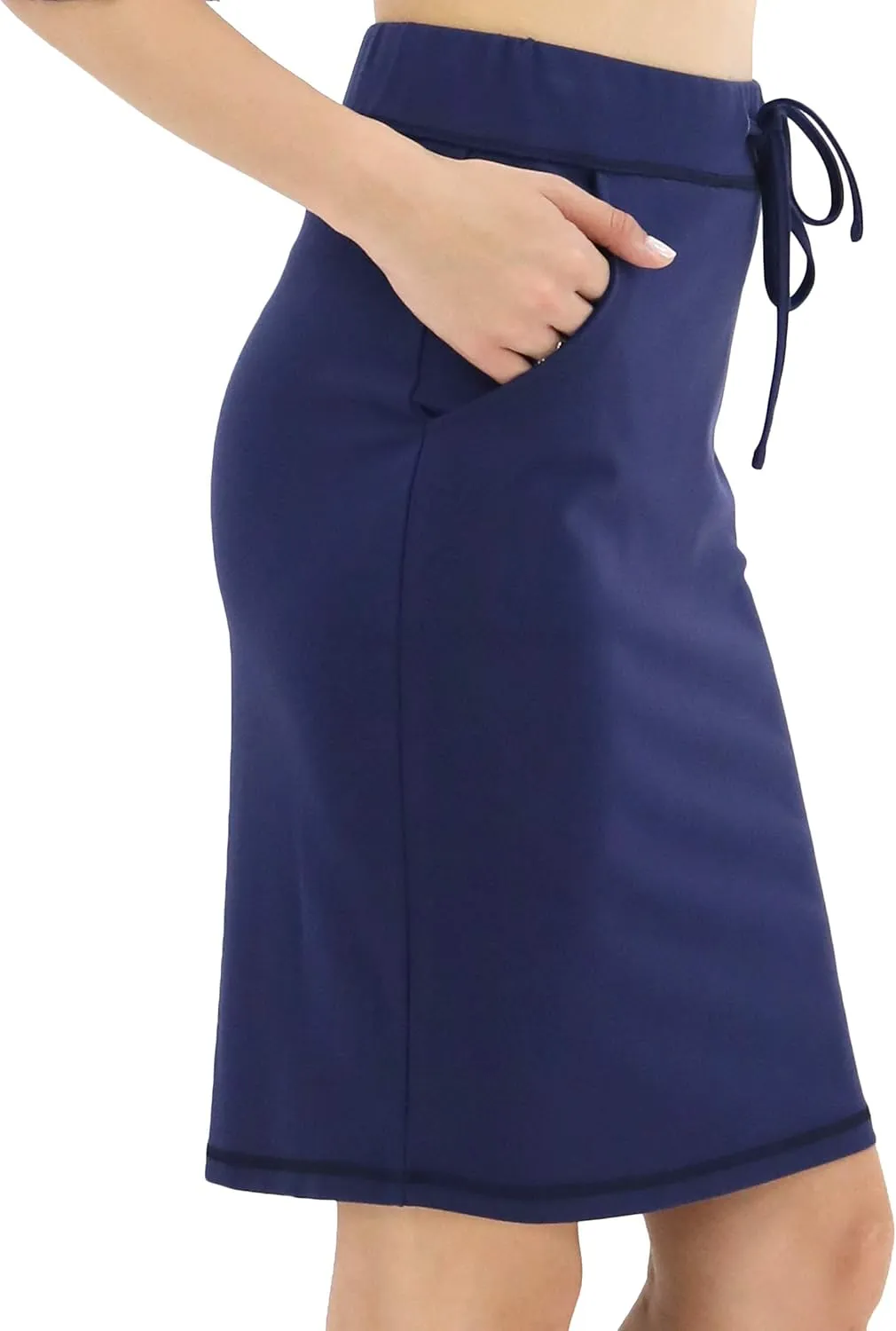 BENANCY Women's High Waist Stretch Pencil Skirt with Pockets