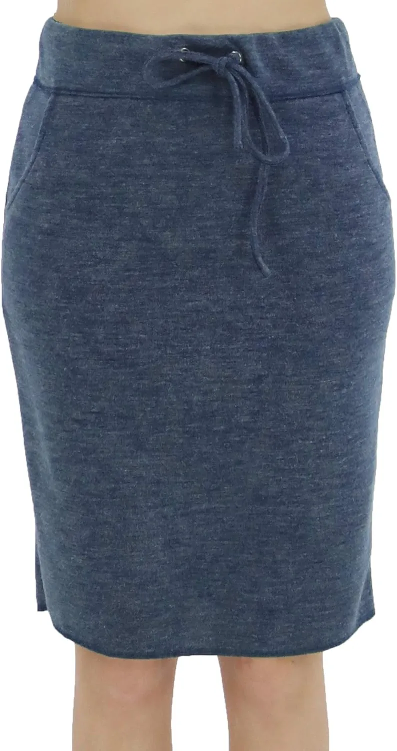 BENANCY Women's High Waist Stretch Pencil Skirt with Pockets