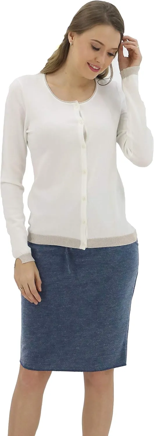 BENANCY Women's High Waist Stretch Pencil Skirt with Pockets
