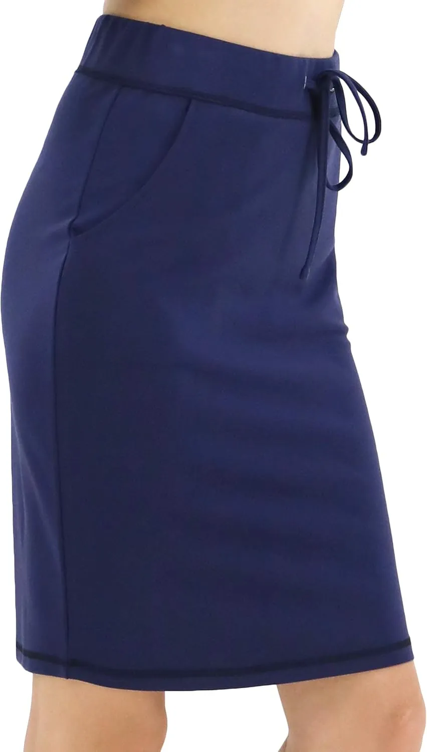 BENANCY Women's High Waist Stretch Pencil Skirt with Pockets