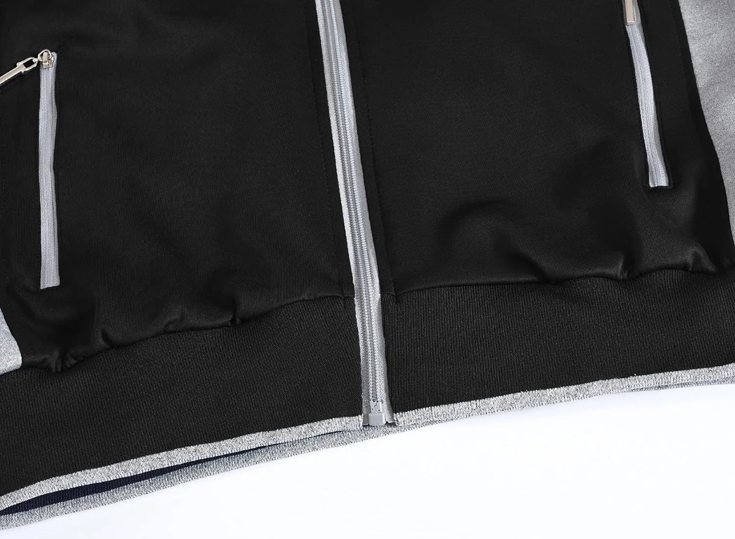BGOWATU Men's Tracksuits 2 Piece Running Jackets Athletic Pants Sports Suit with Zipper Pockets