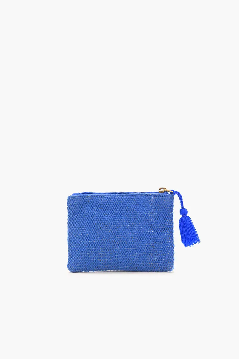 Blue Symbolic Mini Pouch