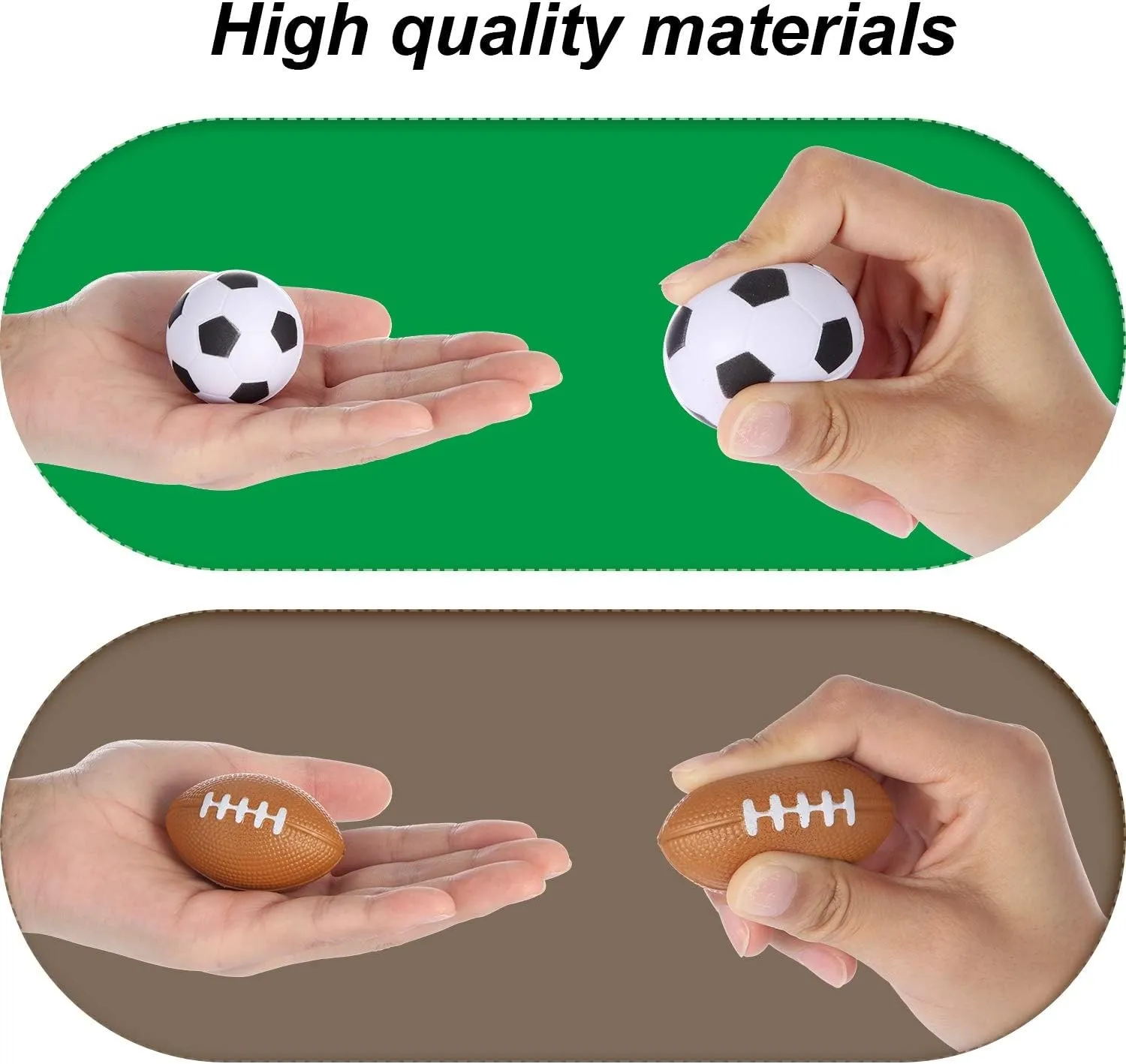 Blulu 72 Pack Sports Stress Balls for Kids Mini Footballs Mini Baseball, Soccer, Basketball, Foam Stress Balls for Anxiety Relief Sport Class Prize and Outdoor Game (1.6 Inch)