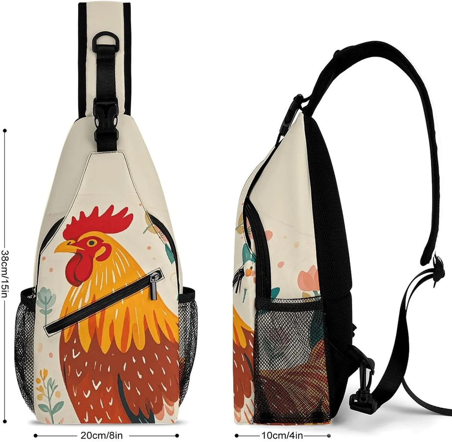 Boat Beach Sunrise Time Nautical Crossbody Sling Bag, Travel Backpack, Hiking Sling Bags, Chest Bag, Shoulder Bags, Daypack