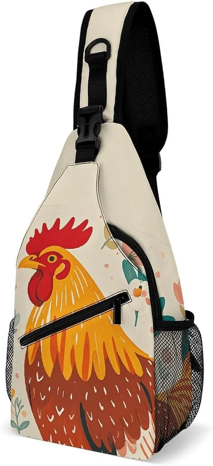 Boat Beach Sunrise Time Nautical Crossbody Sling Bag, Travel Backpack, Hiking Sling Bags, Chest Bag, Shoulder Bags, Daypack