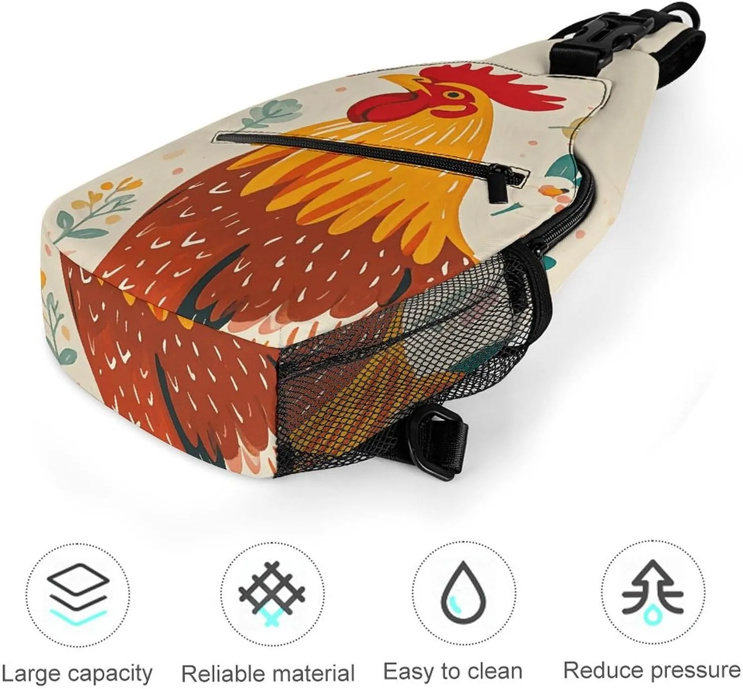 Boat Beach Sunrise Time Nautical Crossbody Sling Bag, Travel Backpack, Hiking Sling Bags, Chest Bag, Shoulder Bags, Daypack