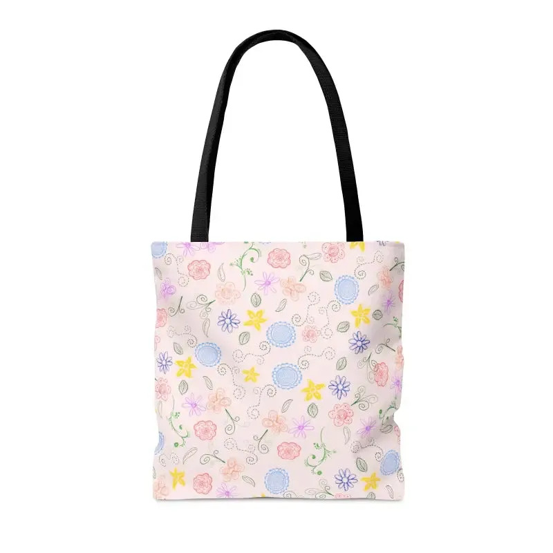 Bold Pink Floral Tote Bag Trio
