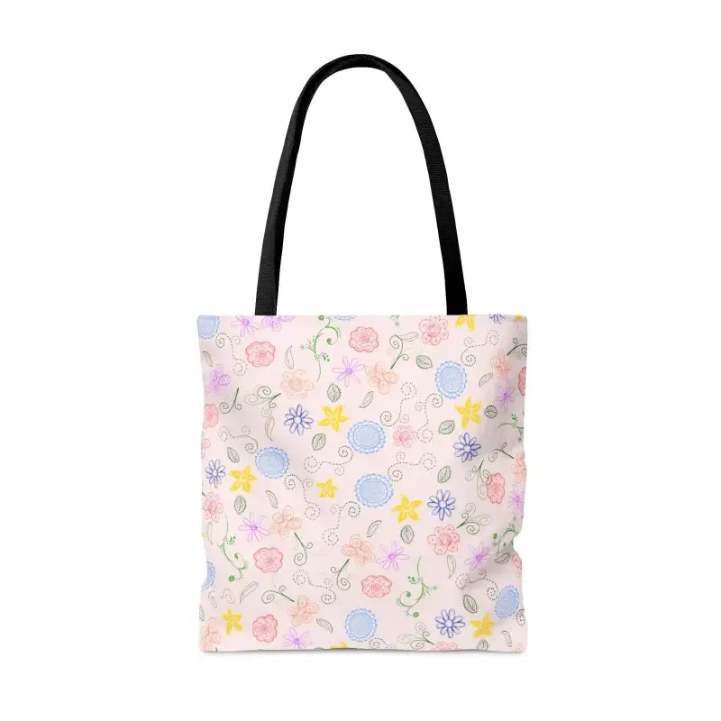 Bold Pink Floral Tote Bag Trio