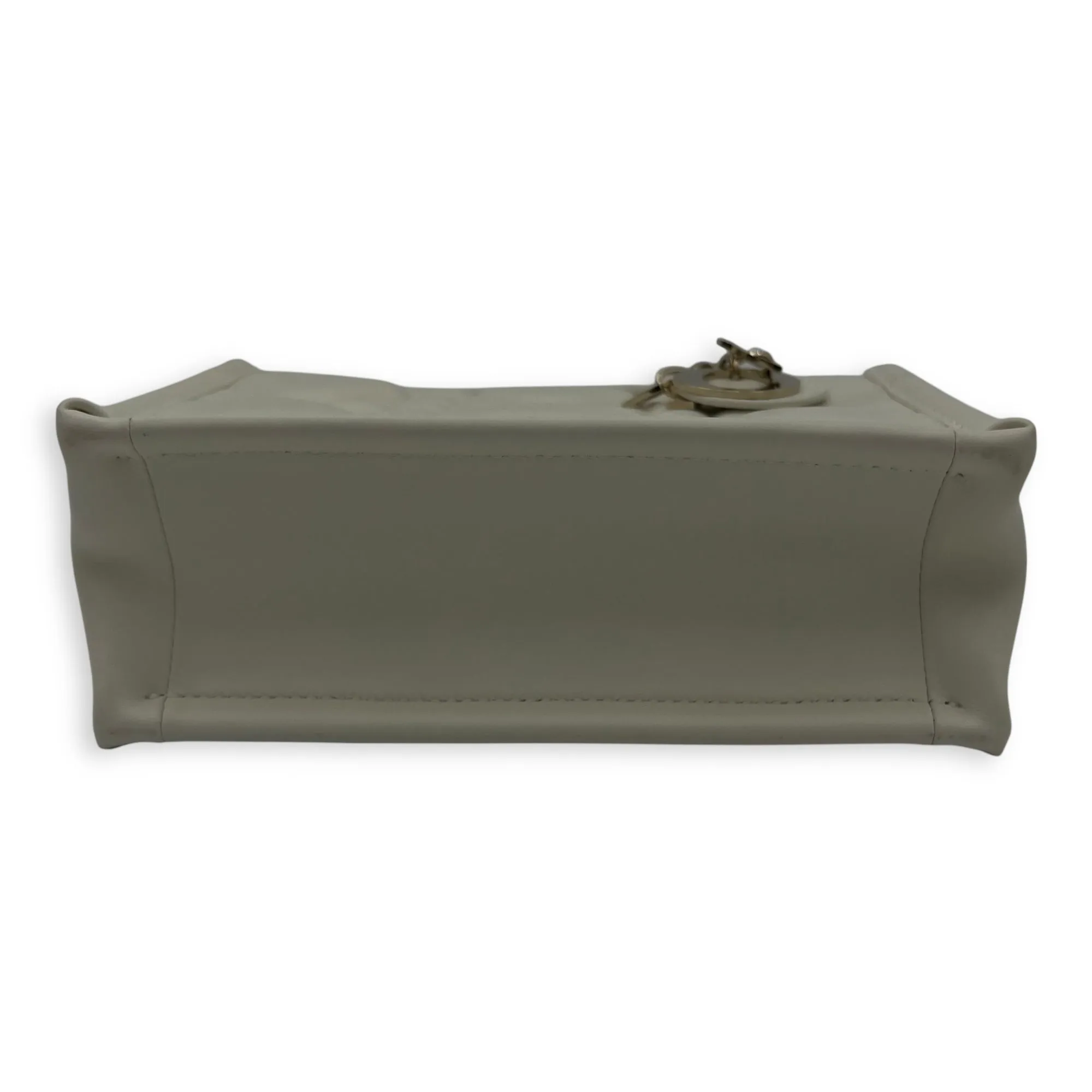 Book Tote Mini Latte Macrocannage Tote Bag in Calfskin, Gold hardware