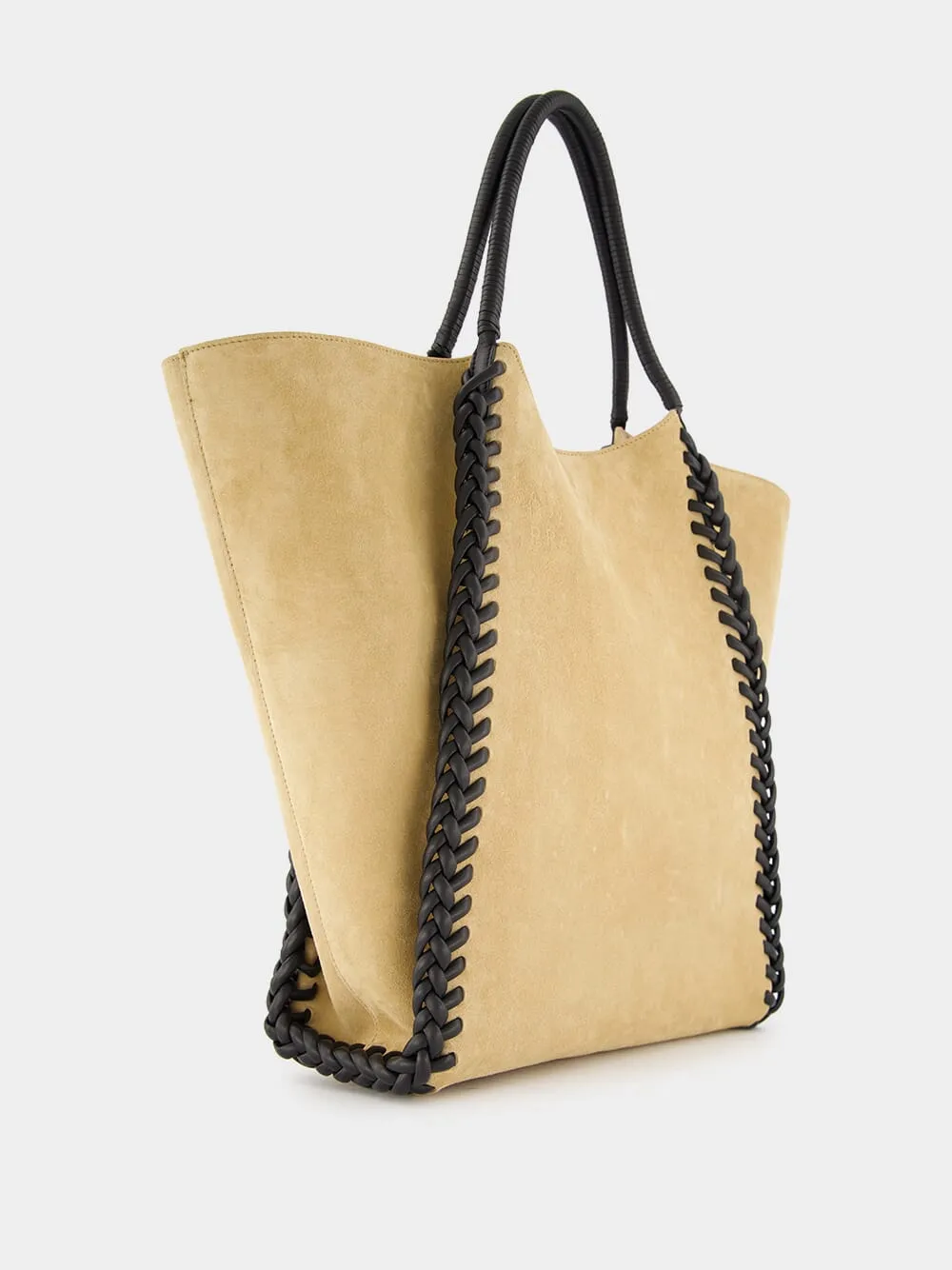 Braid Suede Tote Bag
